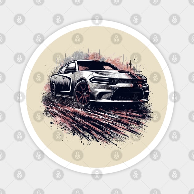 Dodge Charger Magnet by Vehicles-Art